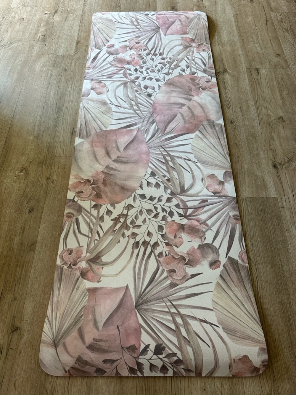 Blogilates Watercolor Floral Pink Yoga Mat-NWOT - Picture 3 of 5